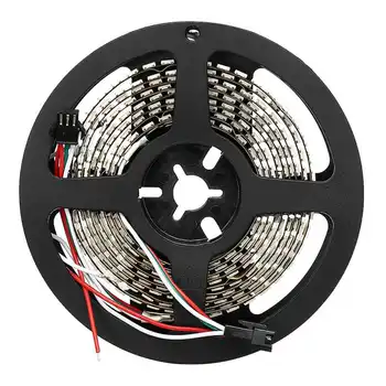 

DC5V 2M WS2812B 144LED/M 12MM Width IP20 White/Black Board Individual Addressable RGB LED Smart Strip Light IC Control
