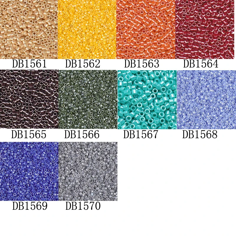 Taidian Miyuki Delica Seed Bead 11/0 для франкоязычных стран непрозрачные белые DB200 1,6x1,3 мм около 3 граммов 600 штук