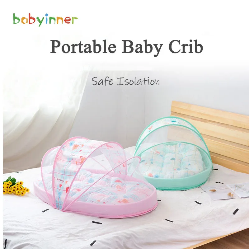 Babyinner Портативные Детские кроватки съемное детское гнездо для новорожденных