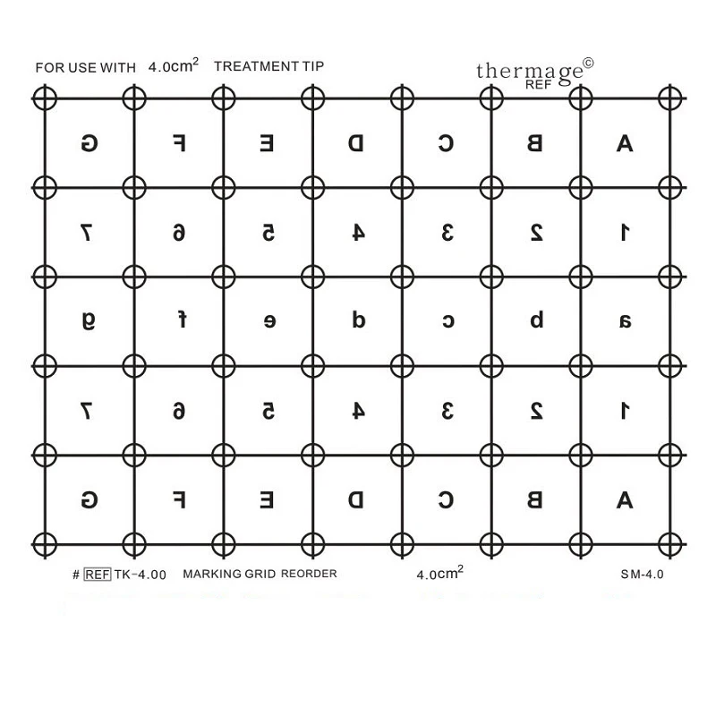 10PCS Th 5th Generation Marking Grid Paper For Head Body Eye Lattice Radio Frequency Beauty Paper 4