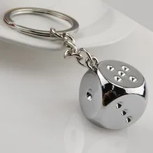 Металлические брелки креативные игральные кости подарочная рекламная компания реклама напрямую от производителя настраиваемые, с логотипом