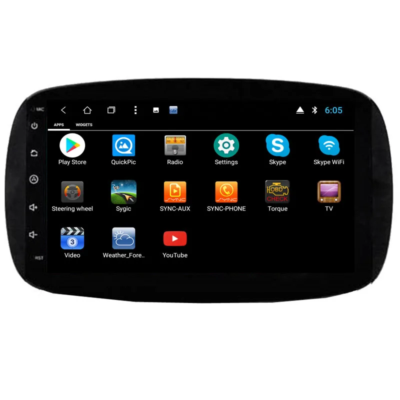 NaviTopia 9 дюймов 8 core ram 2G rom 32G Android 8,1 автомобильный радиоплеер для Benz Smart-с wifi/карты/gps