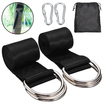 

Swing Hanging Straps Hooks Heavy Duty Rope Carabiner Outdoor Camping Hiking Adjustable Hammock Hanging Belt Hooks Fittings
