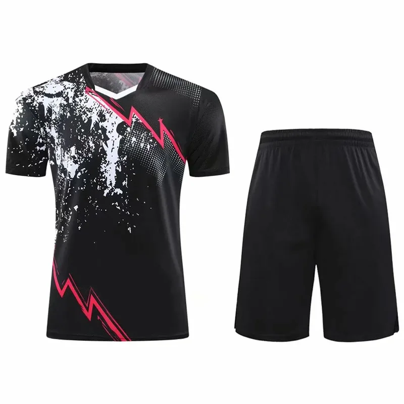 New badminton sportwear t-shirts Table tennis shorts suits Men Women Child tennis sport shirt jersey ping pong Training suits sports clothes