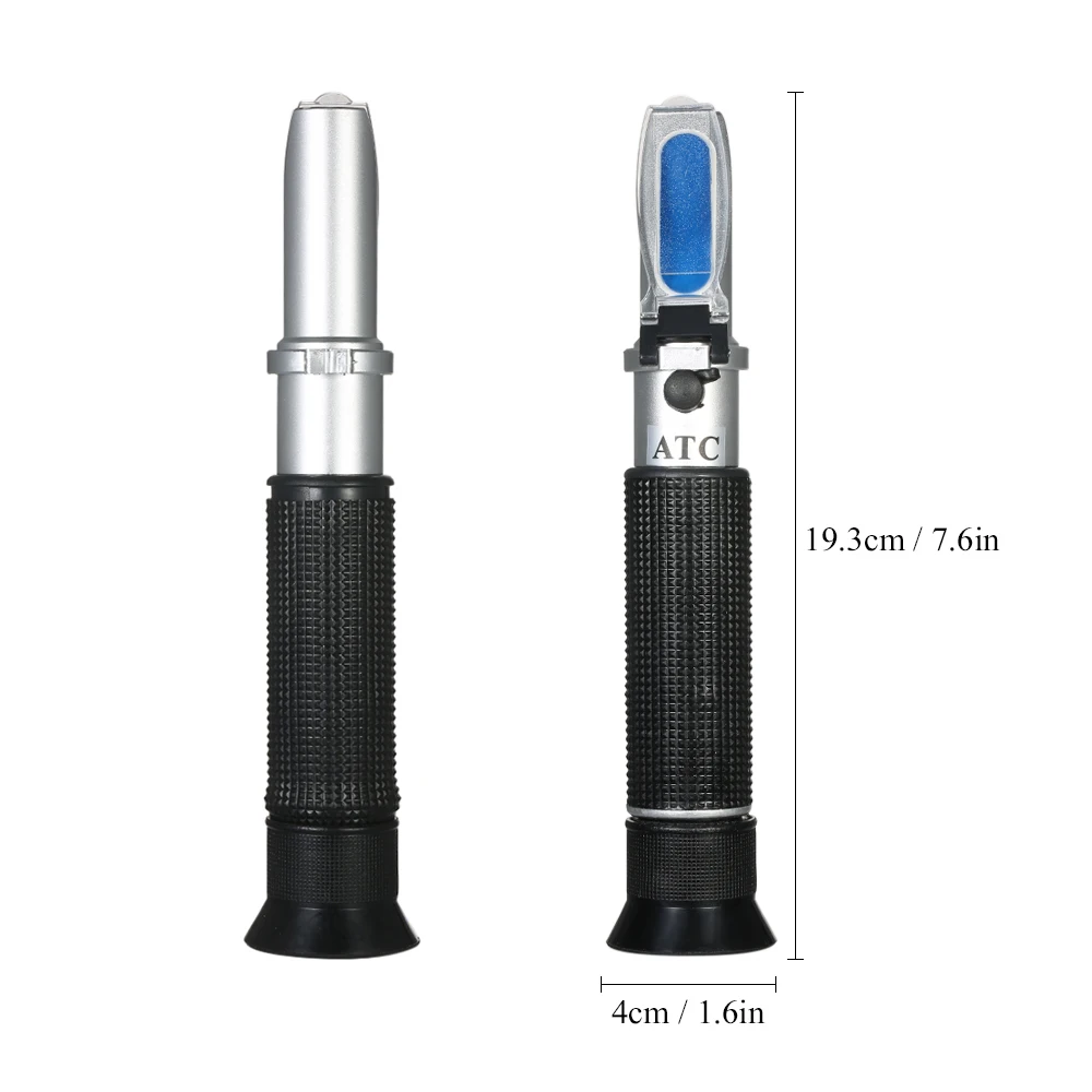 Portable Handheld ATC Honey Refractometer Sugar Percent Tester for Volume Percent of Honey Jelly Jam