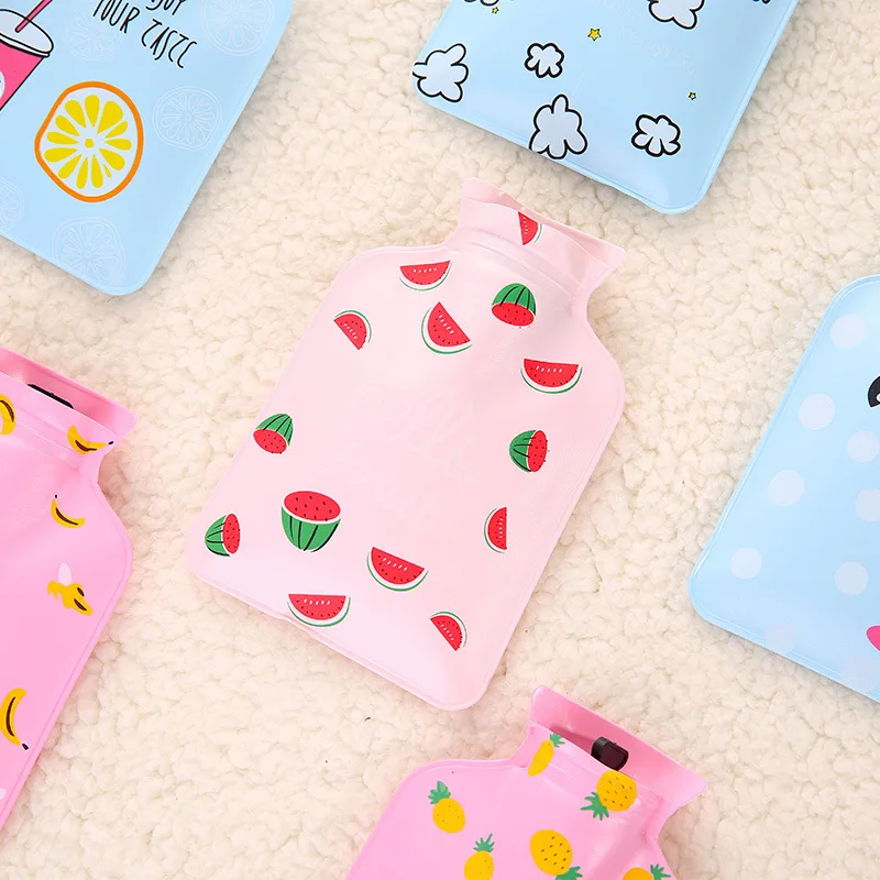 Корейские рисунки из мультфильма ПВХ мини-мешок для горячей воды, грелка для рук, Студенческая мини-Горячая Детская бутылка для воды, грелка для воды, Whol