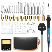 

37Pcs/Set 60W Adjustable Temperature Electric Soldering Iron Pyrography Engraving Tool Kit Welding Repair Equipment 110V/220V