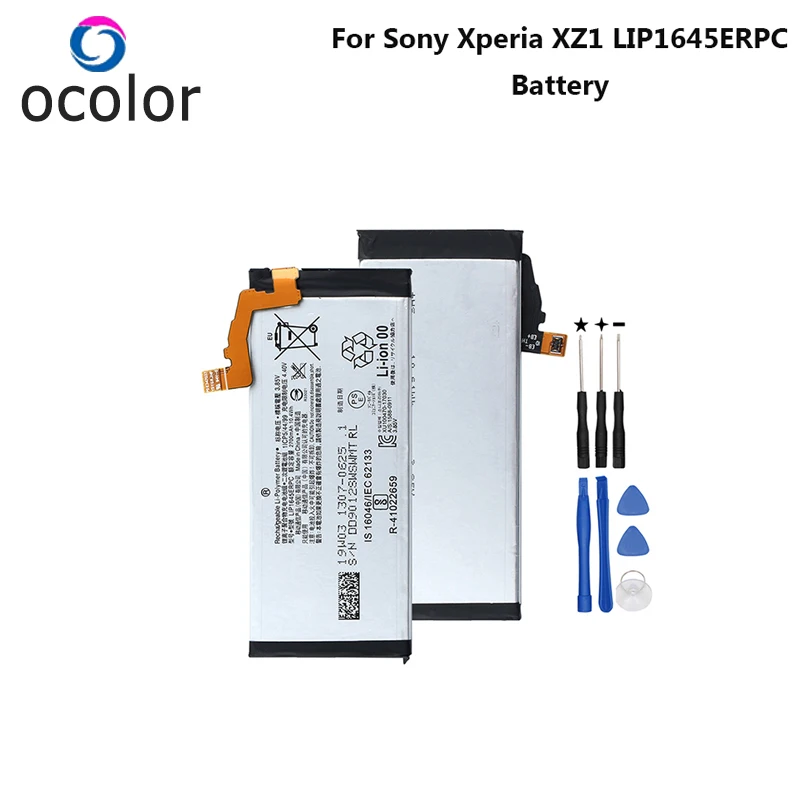 Ocolor для Sony Xperia XZ1 батарея LIP1645ERPC 2700mAh Резервная батарея для Sony Xperia XZ1 батарея Замена с инструментами