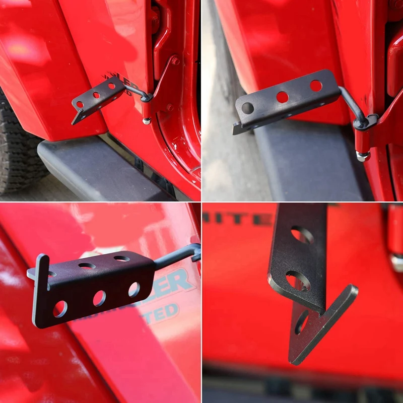 Передние Подножки полая дверь петля педаль для ног для 2007- Jeep Wrangler Jk Jku Jl Unlimited(1 пара