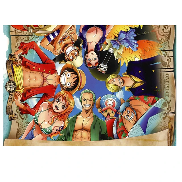 5D DIY Diamond Painting One Piece Luffy And Zoro Ace Broderie Motif Full  square/round Diamond Cross Stitch Mosaïque décor à la maison -  France