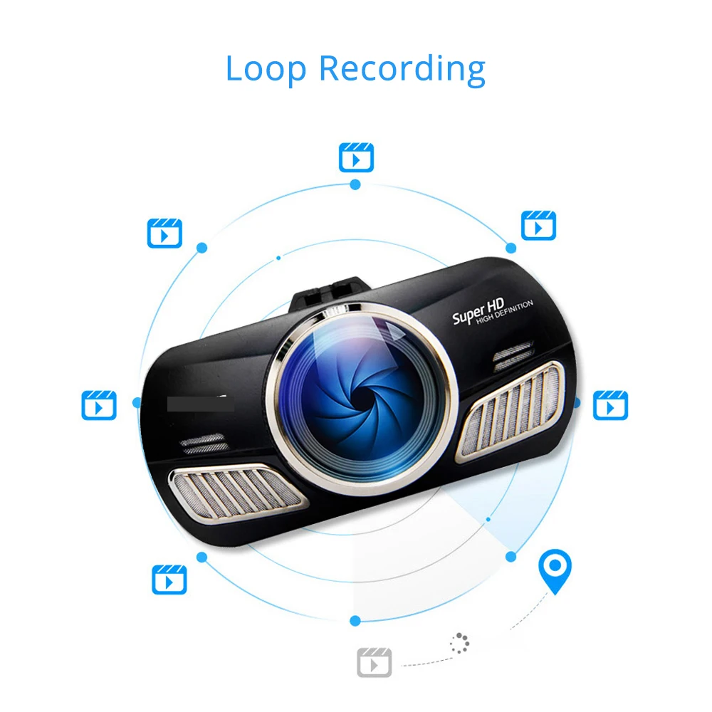 JOHOX-11 Dash Cam 3 inch 2.5D IPS Screen Full