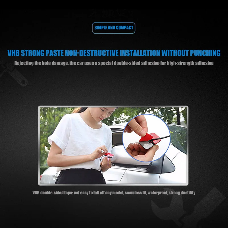 Беспроводная Автомобильная камера заднего вида, Wi-Fi, камера заднего вида, Dash Cam, HD, ночное видение, мини-корпус, тахограф для iPhone и Android