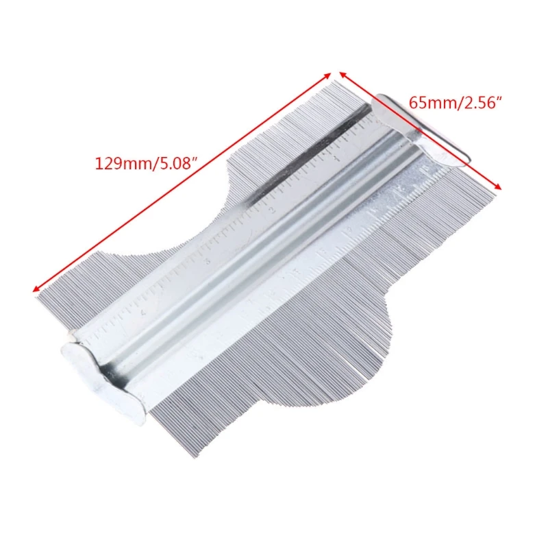 

125mm/5\" Profile Contour Gauge Metal Deep Decorating Tiling Template Tiles Tool