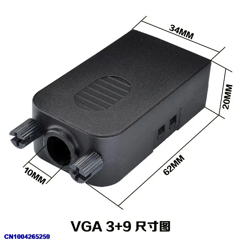 DHL/EUB 50 шт. разъемы DB15 VGA Женский 6Pin D-Sub 3+ 2 линии пластиковый винт крышки терминал Board-A6
