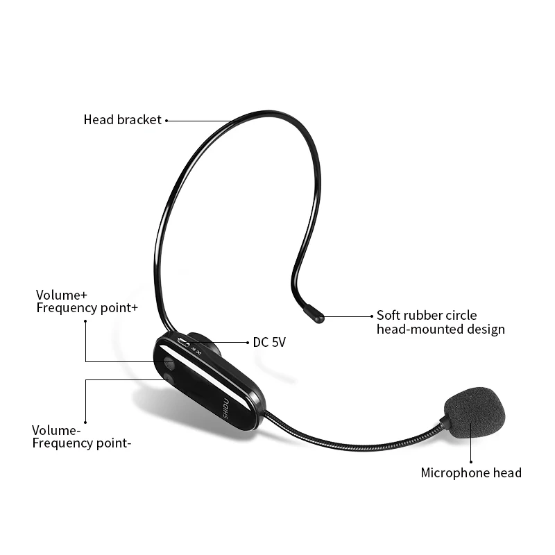 Профессиональный UHF беспроводной микрофон для записи ноутбука MAC uhf