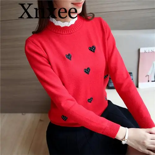Autumn Winter Knitted Turtleneck Pullover And Sweater Women Jumper Embroidery Cute Sweater Female Pull Fmme Yellow Cute Japan Autumn Winter Knitted Turtleneck Pullover And Sweater Women Jumper Embroidery Cute Sweater Female Pull Fmme Yellow Cute Japan