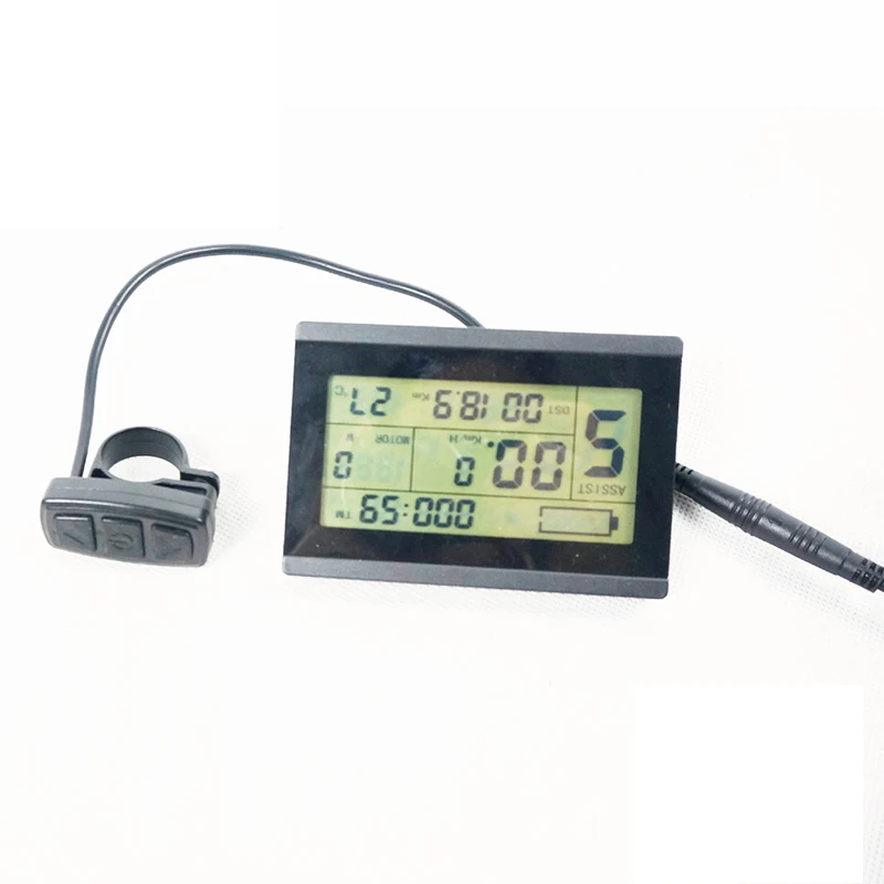 KT lcd 3 ЖК-панель 24 V/36 V/48 V электрический велосипед хороший для ночного вождения черный