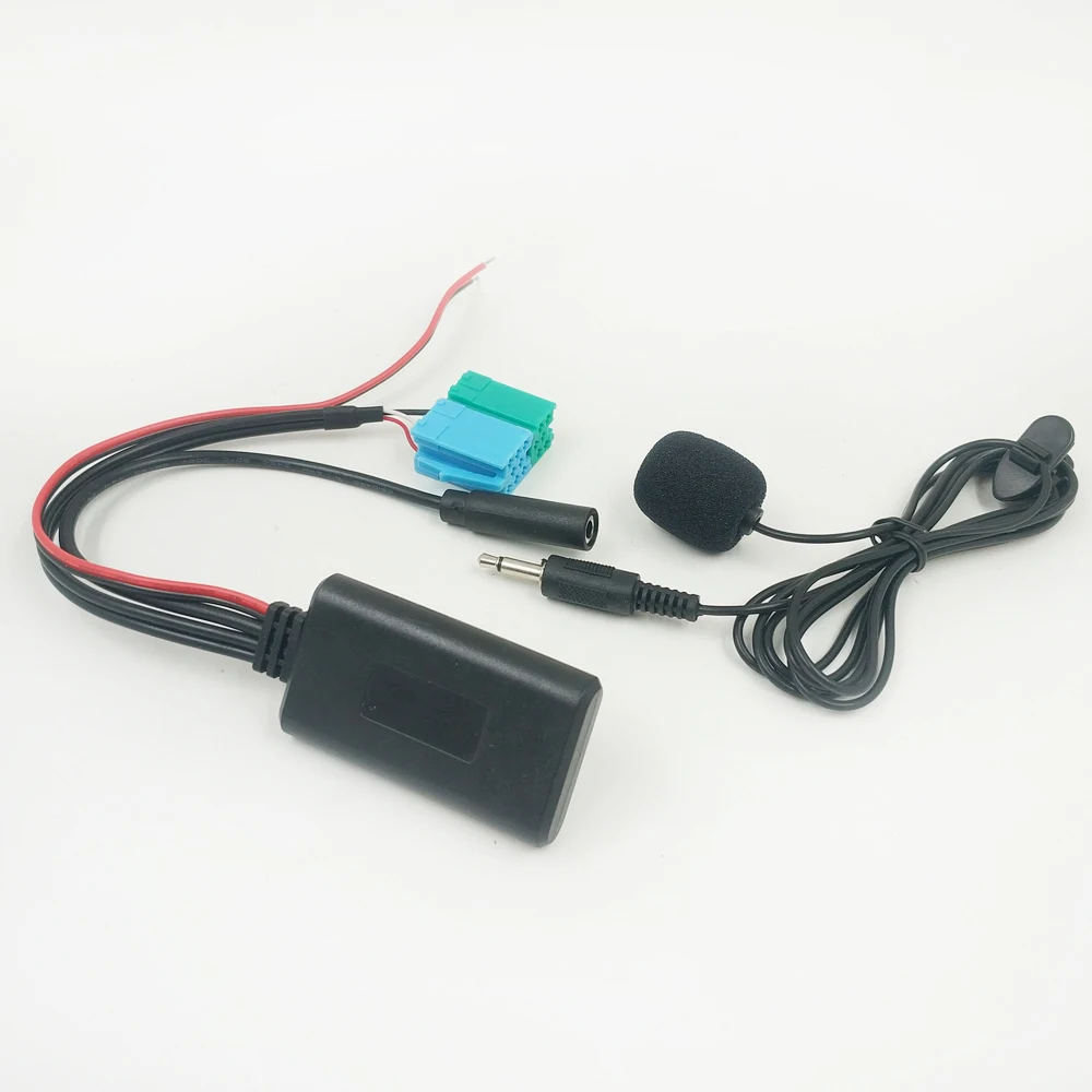Biurlink-Bluetooth Music Audio Cable Adapter, Microfone, Handsfree, ISO, Fiat, Grande, Punto, Alfa Romeo, 2007, VISTEON