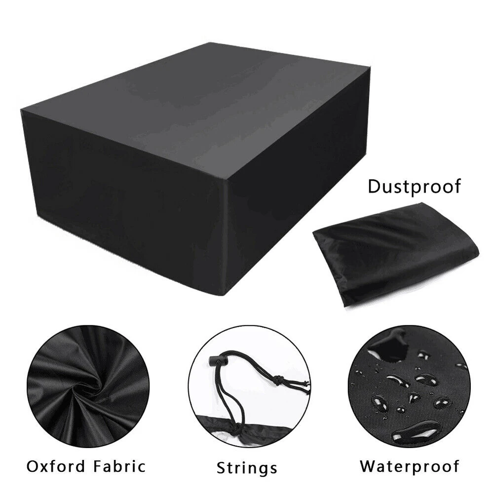 210D Оксфорд бассейн снукер покрытие для бильярдного стола, полный размер сверхмощный черный водонепроницаемый протектор
