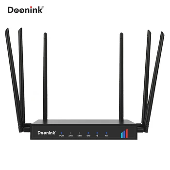 

DOONINK 4G wireless router 1WAN+3LAN Ports, 4*5dbi wall-mounted antennas