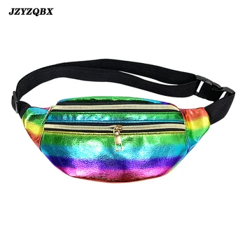 

JZYZQBX Women's Belt Bag 2020 New Fashion Casual Sequins Shoulder Waterproof Chest Bag riñonera mujer malas e bolsas feminimas