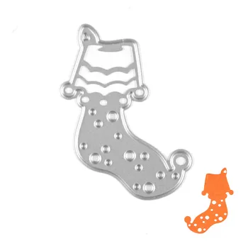 

DABOXIBO Christmas Stocking Metal Cutting Dies Stencils For DIY Scrapbooking/Photo Album Decorative Embossing DIY Handcrafts