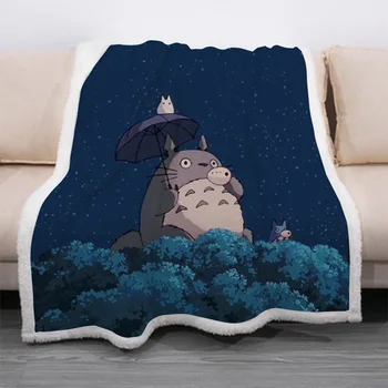 

Anime pattern Kids 3D Blanket Fleece Cartoon Art Print Children Warm Bed Throw Blanket newborn bayby Blanket style-03