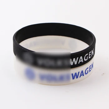 

1PCS car badge silicone bracelet wristband men's and women's universal For volkswagen polo golf 3 4 5 6 7 b4 b5 b6 b7 b8 styling
