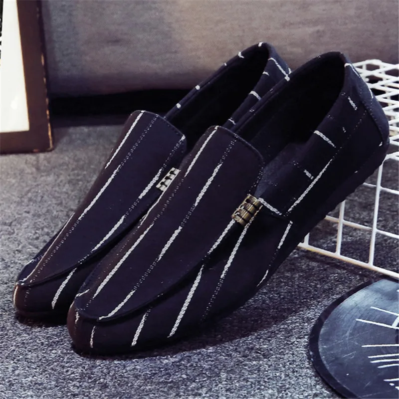

men casual loafers Men canvas Shoes Flats Lace-up Driving Shoes Mocassin Homme Formal Dress Casual Sneakers Zapatos De Hombre
