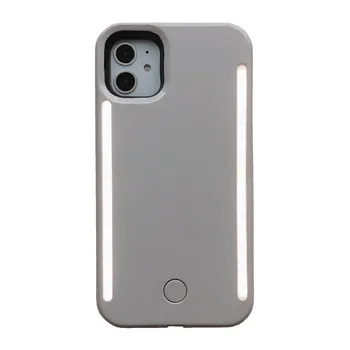 

Camera fill light case for iphone 11 Pro Max 11 Pro 11 all-inclusive anti-fall light-emitting LED protective cover XR selfie art