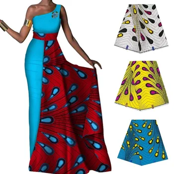 

2020 New African Wax Printed Fabric High Quality 100% Cotton Fashion Elements DIY Accessories Party Dress Fabric Wholesale
