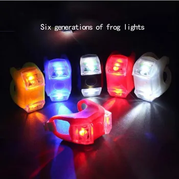 

Silicone Cycling Lights Taillights LED Laser Safety Warning Waterproof Bicycle Flash Bicycle Tail Bicycle Accessories Light