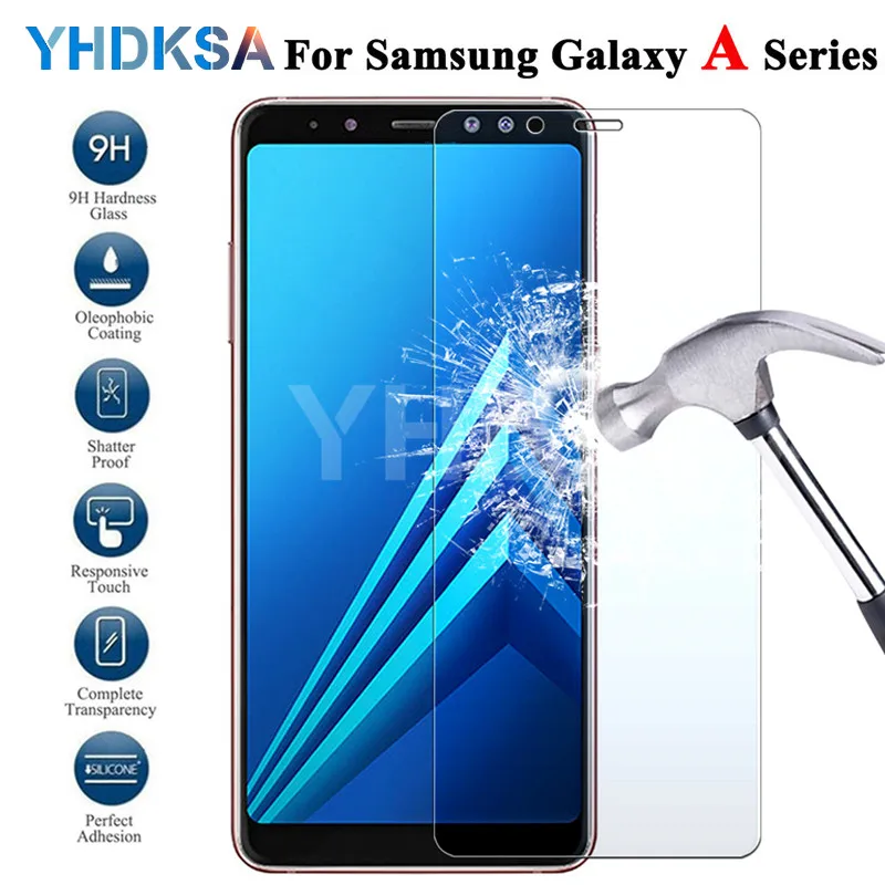 9H закаленное стекло для samsung Galaxy A3 A5 A7 A6 A8 Plus A9 Защитная пленка для экрана