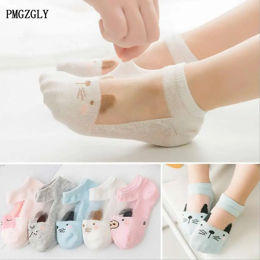 Baby Socks for Girls Boys 0-5Y Infant Cotton Mesh 5Pairs/lot