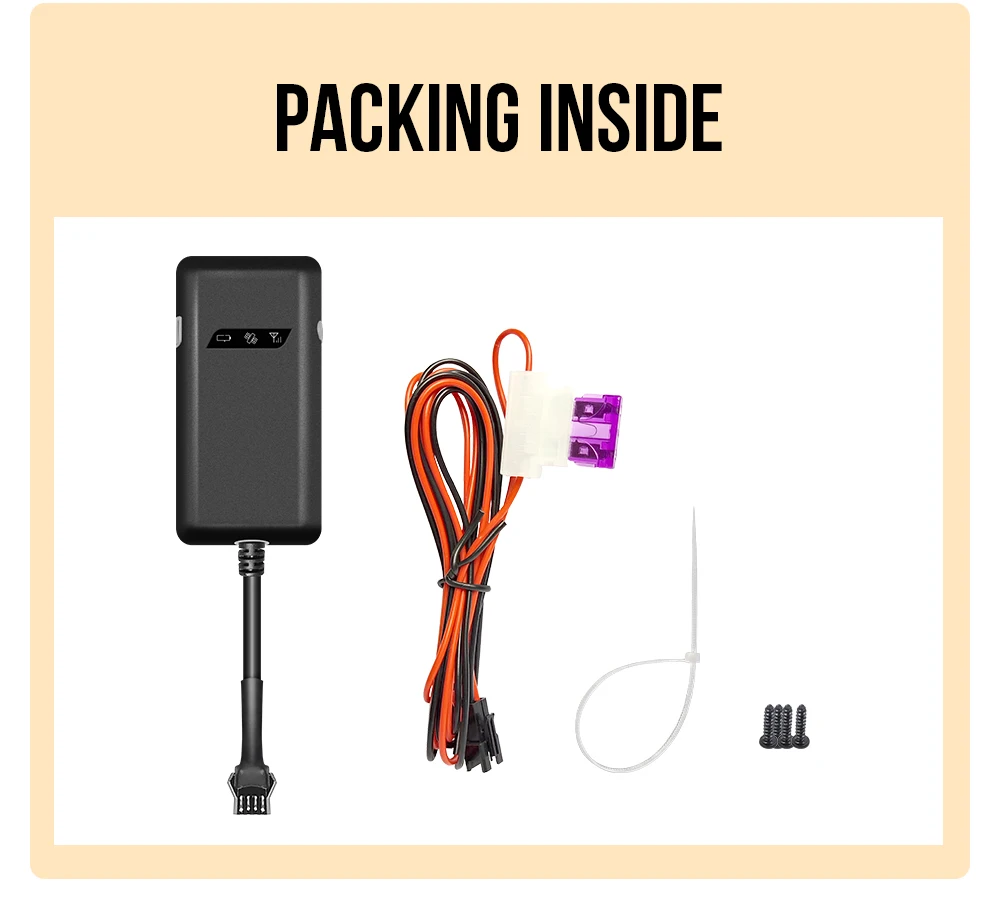 Guaranteed 100% 4 band car GPS tracker GT02A Google link real time tracking free shipping gps device