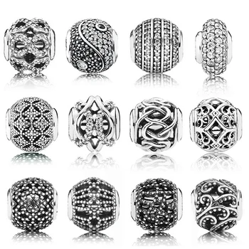 

PDB 06 Original Model Sterling Silver 925 Jewelry Small Hole Beads Freedom Wellness Affection Balance Spacer Essential Beads