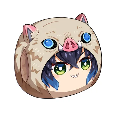 Hashibira Inosuke Saber Demon Slayer: Kimetsu No Yaiba My Hero Academy теплые руки подушки Чехол подушки глубокий зимний подарок - Цвет: Зеленый