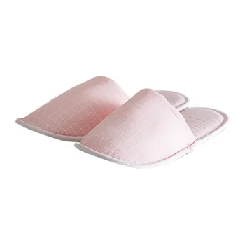 

Women Foldable Checkered Slippers Shoes Men Party Sanitary Home Guest Use Fluffy Closed Toe Hotel Travel Spa Disposable Slippers