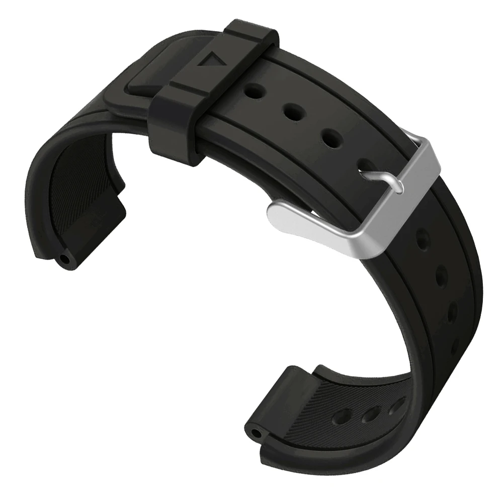 Gosear силиконовый сменный Браслет браслет на запястье ремень для Garmin Gar Min Vivoactive ацетат спортивные часы ремешок для часов - Цвет: Black