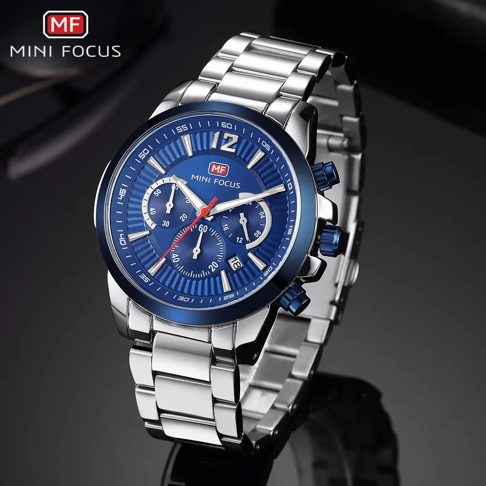 

Mini FOCUS Fox MEN'S Watch Quartz Watch Hot Selling Waterproof Steel Belt Watch Mf0087g