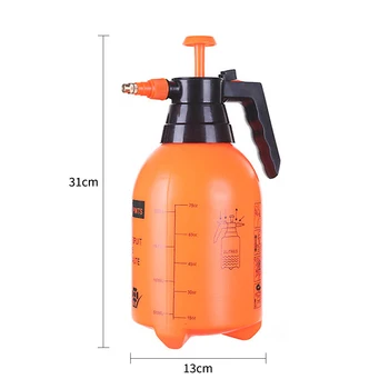 

2L Pneumatic Garden Water Spray Bottle Automatic Sprayer Orange Bottle Watering Pot Garden Sprinkler For Plant Growth