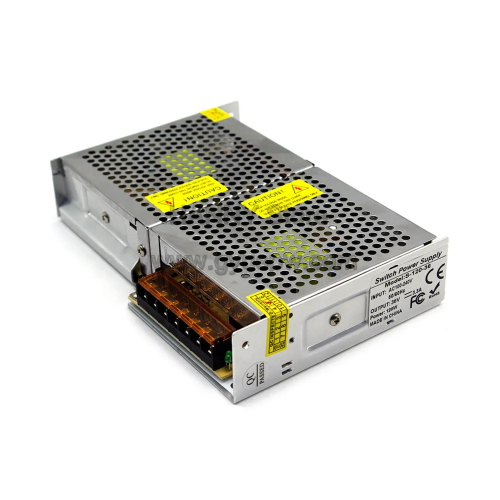 Переменный DC36V 3.3A 120W импульсный источник питания 110V 220V ac-dc 36V SMPS для светодиодной полосы света дисплей CCTV реклама шаговый