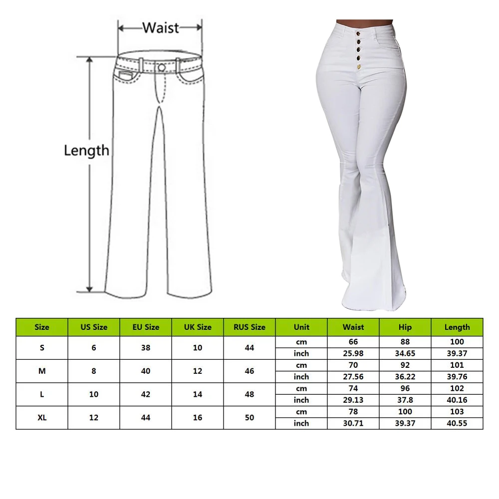 SFIT Bell-Bottom Pants Women Button High Waist Flare Pants New Trousers Slim Casual Solid Work Wear Pantalon Femme