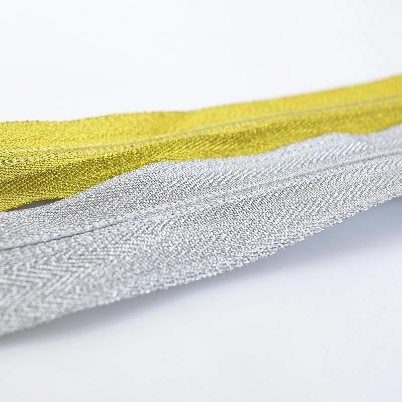 4 метра золото серебро 5# открытый конец нейлоновая молния для шитья DIY молния спортивное пальто одежда молнии аксессуары для одежды