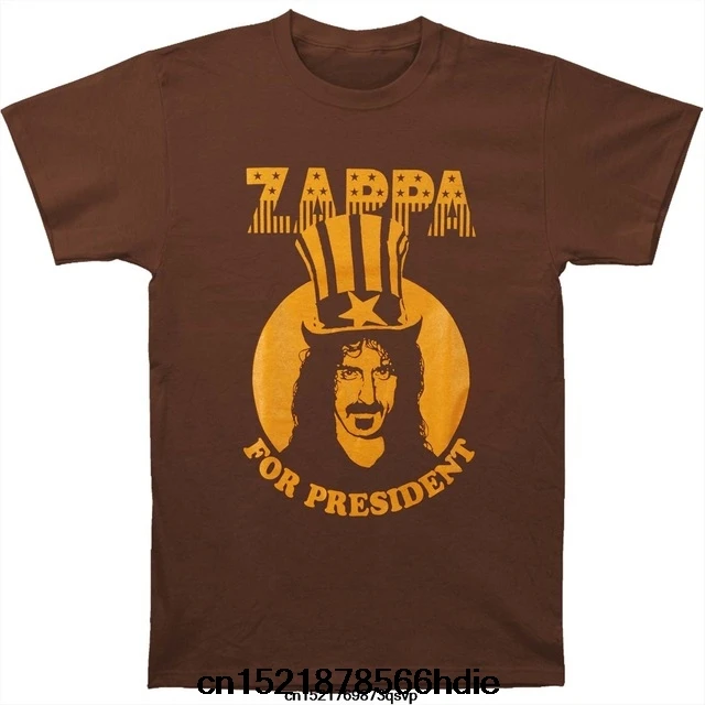 Забавная Футболка мужская новинка футболка Франк Zappa President футболка