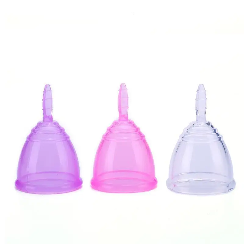 

3Pcs/Set Feminine Hygiene Menstrual Cup Medical Grade Silicone Alternative Pads Tampons Vaginal Cups Sterilizing Women Period