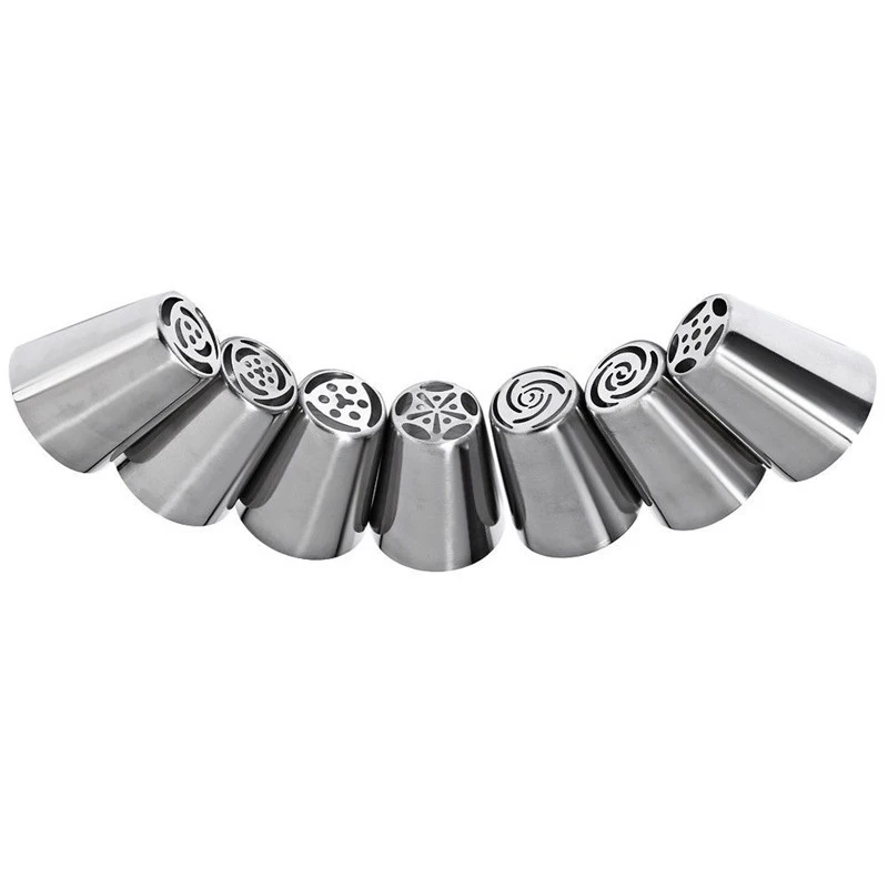Cake Decorating 14Pcs/Set Good Quality Stainless Steel Icing Piping Nozzles Pastry Tips Set Cake Baking Tools Accessories