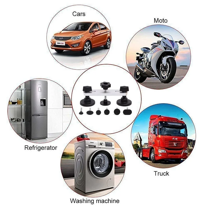 

Car Body Paintless Dent Repair Tool Pulling Bridge Puller Auto Body Damage Fix Tools Hail Removal Tool Pulling Tabs Dropship