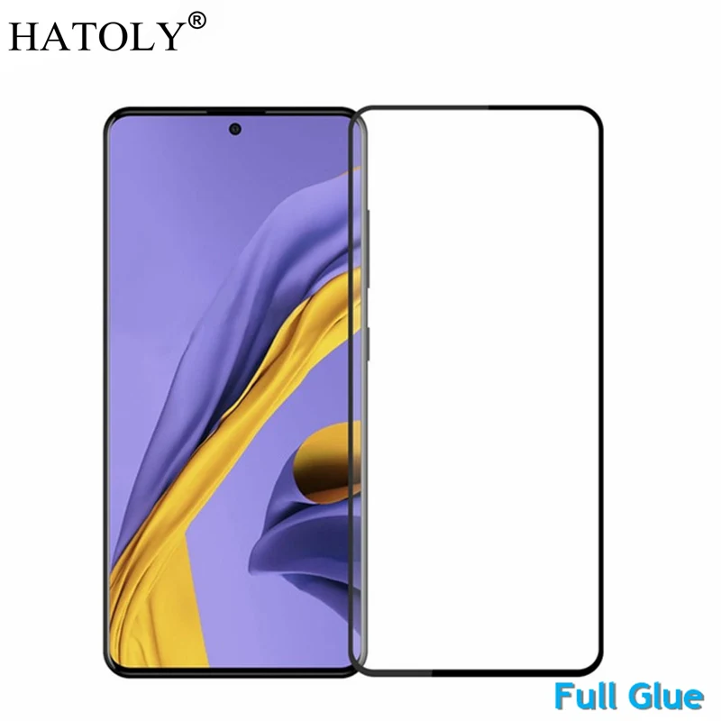 Закаленное стекло для samsung Galaxy A51 1 шт. защитная пленка экрана A515F/DS полное клейкое
