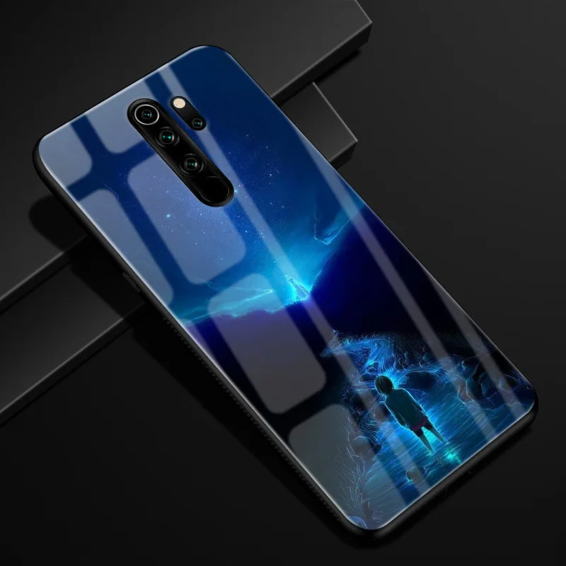 8 Для Xiaomi Redmi Note 8 Pro Чехол силиконовый бампер стекло жесткая задняя крышка для Redmi Note 8 чехол для телефона s Redmi Note8 Pro 8Pro Coque - Цвет: 8